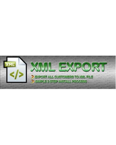 Export customers to xml